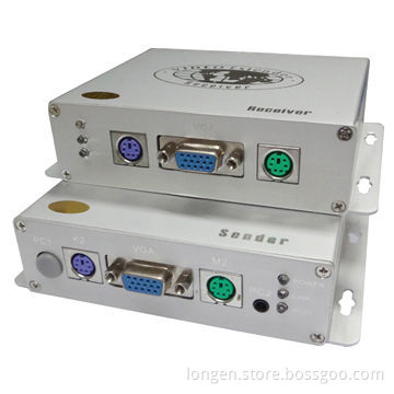 KVM Extender, 100m Extend Keyboard, Mouse and Video Ports on Computer